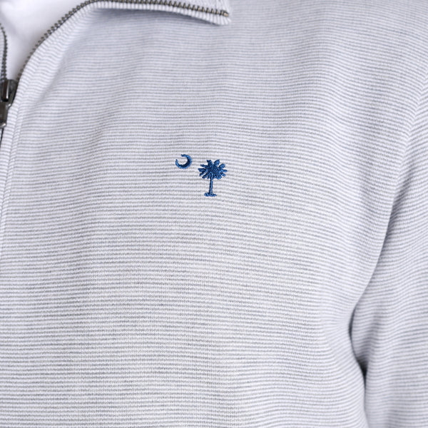Men's Saltwater Quarter Zip Pullover in Granite