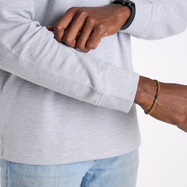 Men's Saltwater Quarter Zip Pullover in Granite