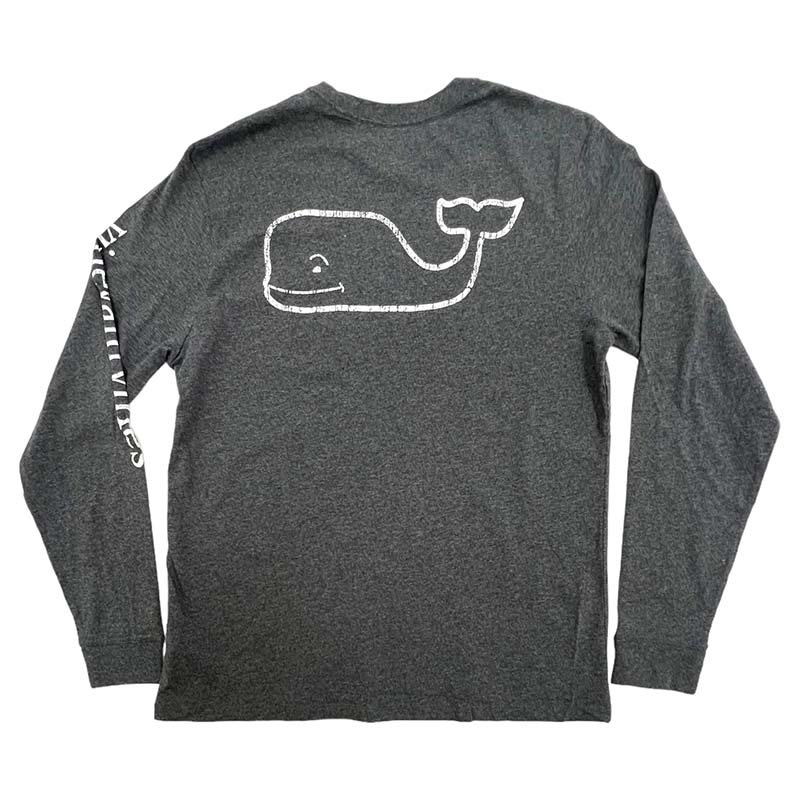 Vintage Whale Pocket Long Sleeve T-Shirt