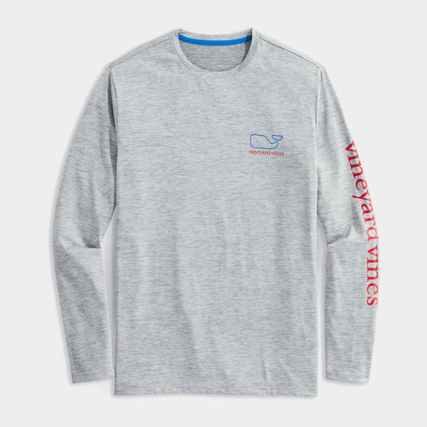 Whale Logo Long-Sleeve Harbor Performance Tee