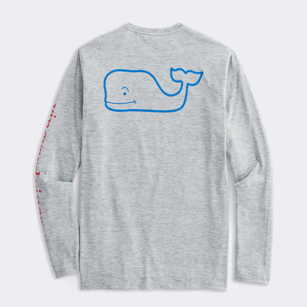Whale Logo Long-Sleeve Harbor Performance Tee
