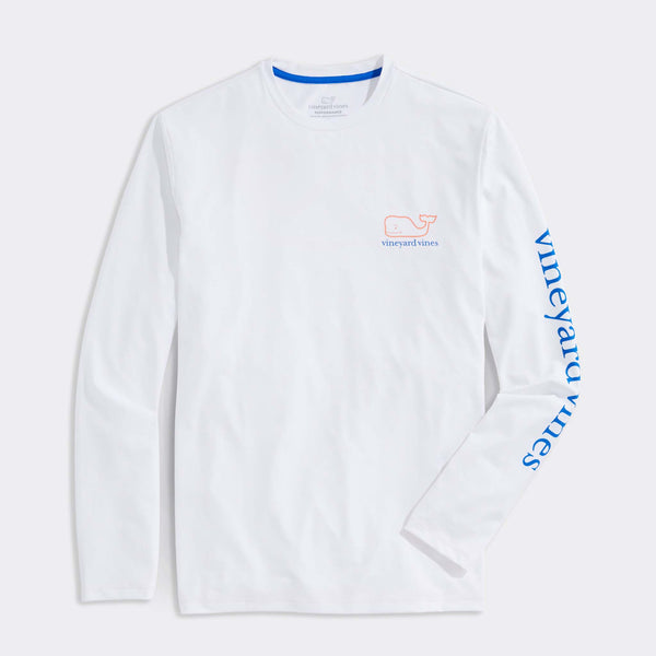 Whale Logo Long-Sleeve Harbor Performance Tee