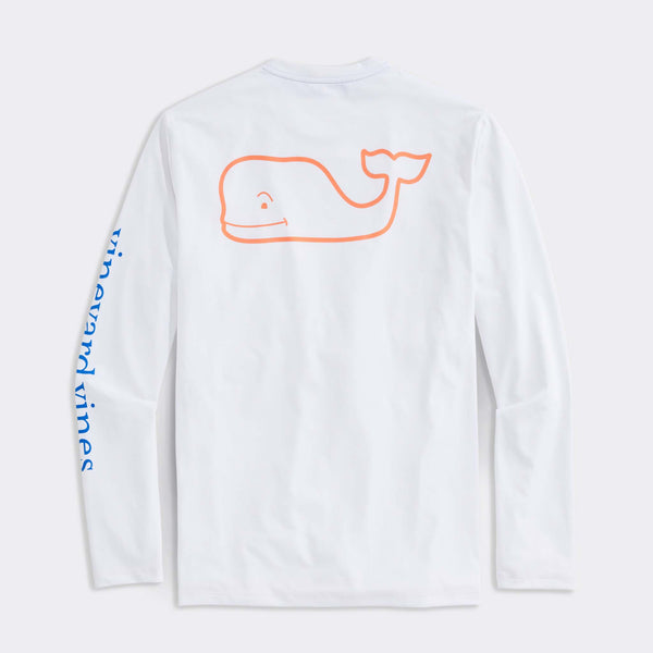 Whale Logo Long-Sleeve Harbor Performance Tee