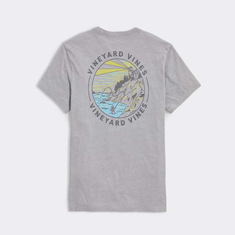 Lighthouse Fishing Short Sleeve T-Shirt