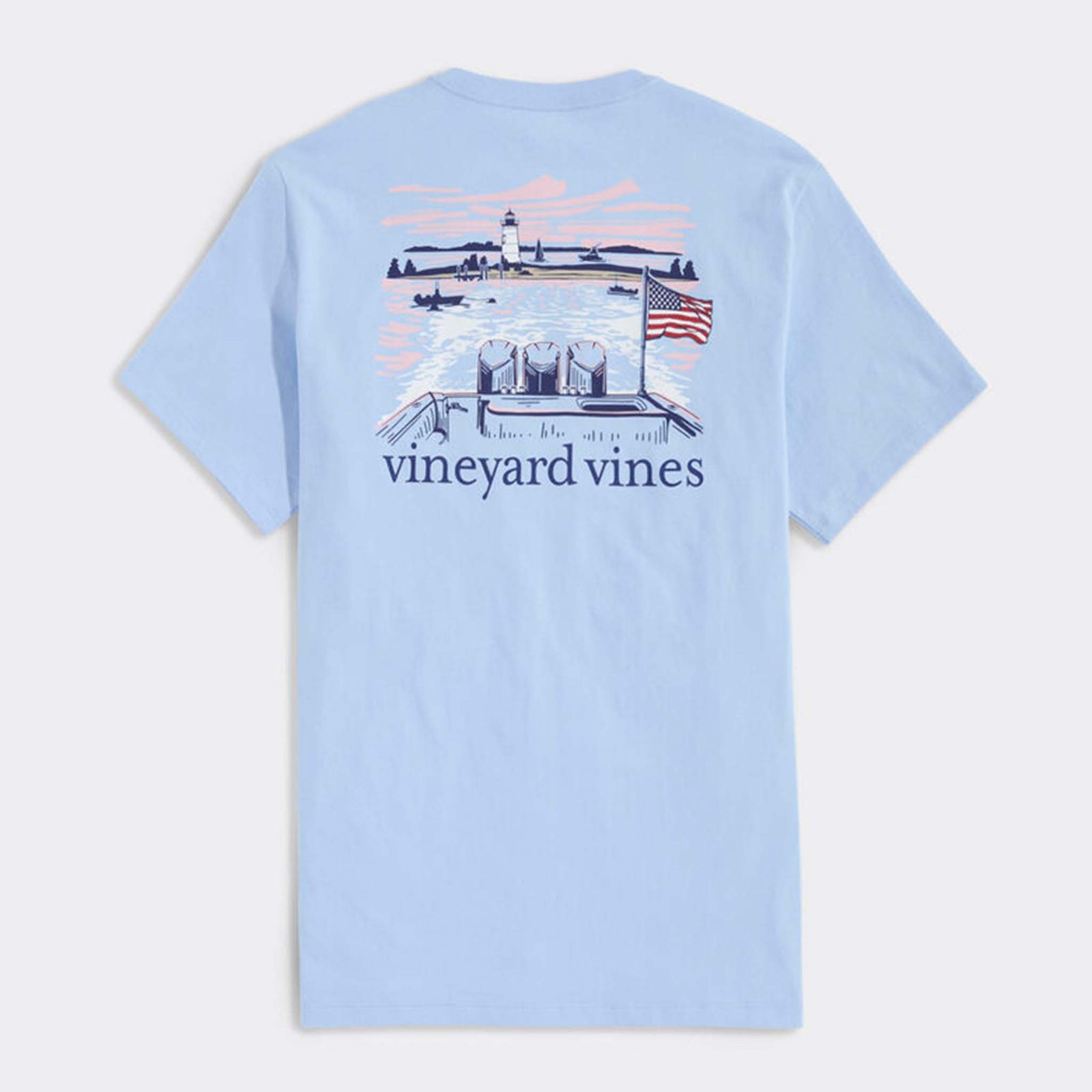 Lighthouse Wakes Short-Sleeve Pocket Tee