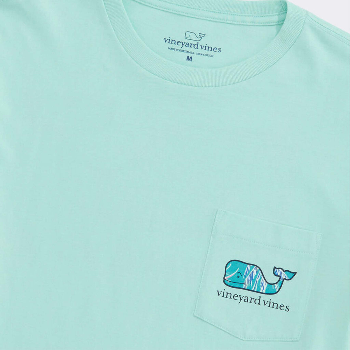 Vineyard Vines Keys Scenic Whale Long Sleeve T-Shirt in Crystal Blue