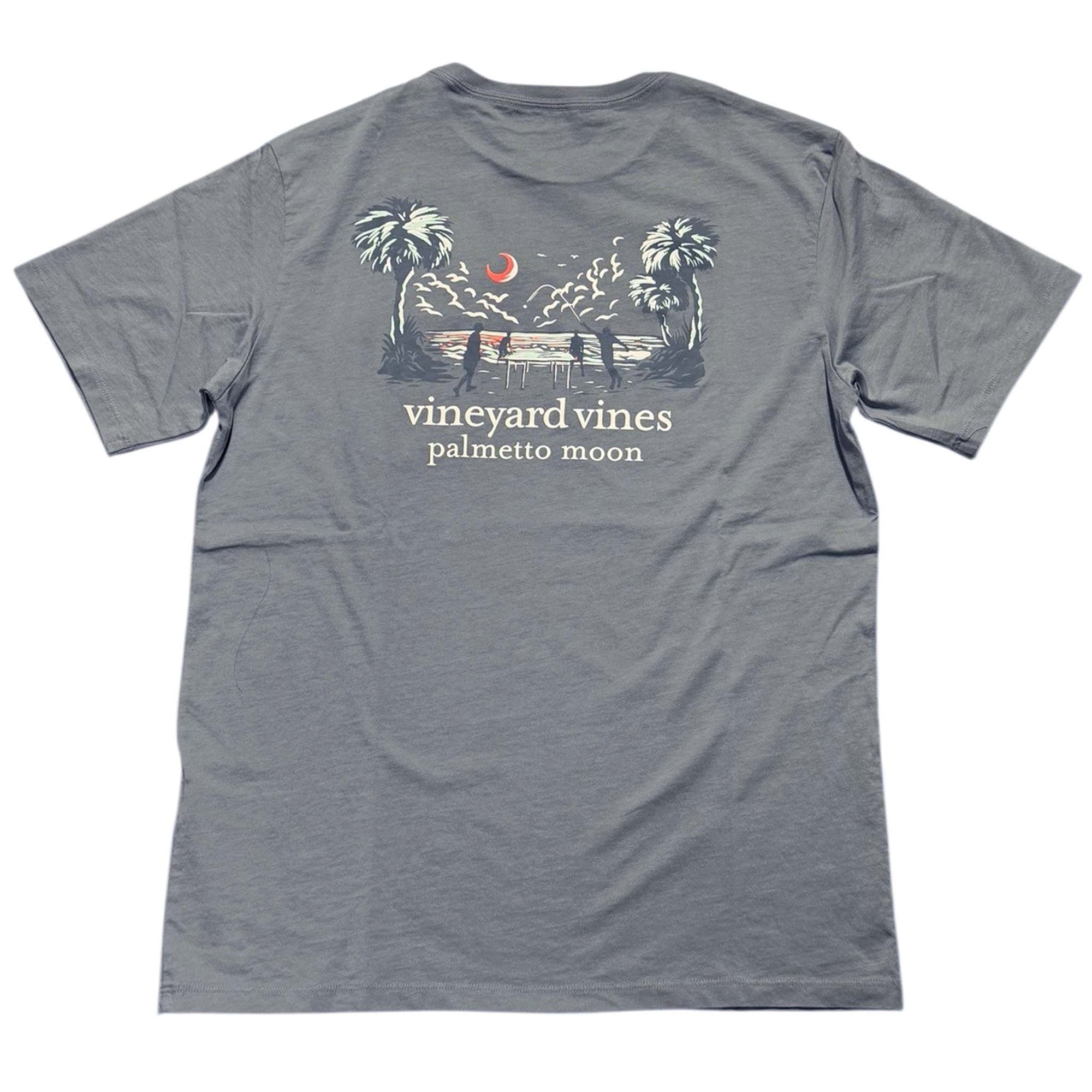 Pmoon Vineyard Vines Firework Sunset Short Sleeve T-Shirt in blue mirage