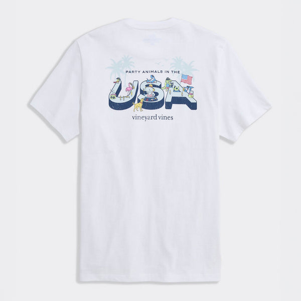 Party Animals in the USA Short Sleeve T-Shirt