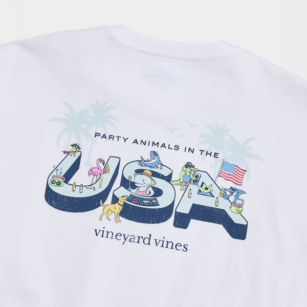 Party Animals in the USA Short Sleeve T-Shirt