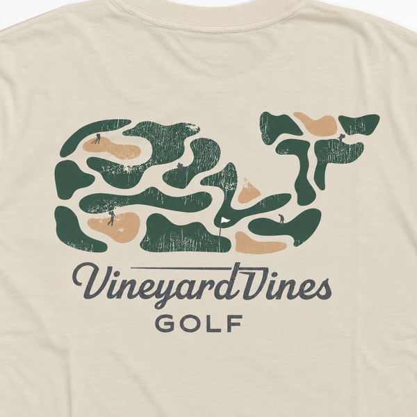 Golf Course Whale Short Sleeve T-Shirt