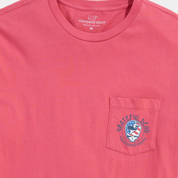Grateful Dead x Vineyard Vines USA Stealie Short Sleeve Pocket T-Shirt