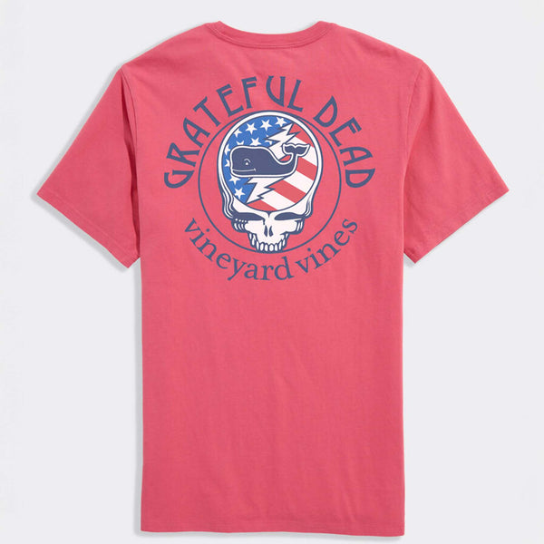 Grateful Dead x Vineyard Vines USA Stealie Short Sleeve Pocket T-Shirt