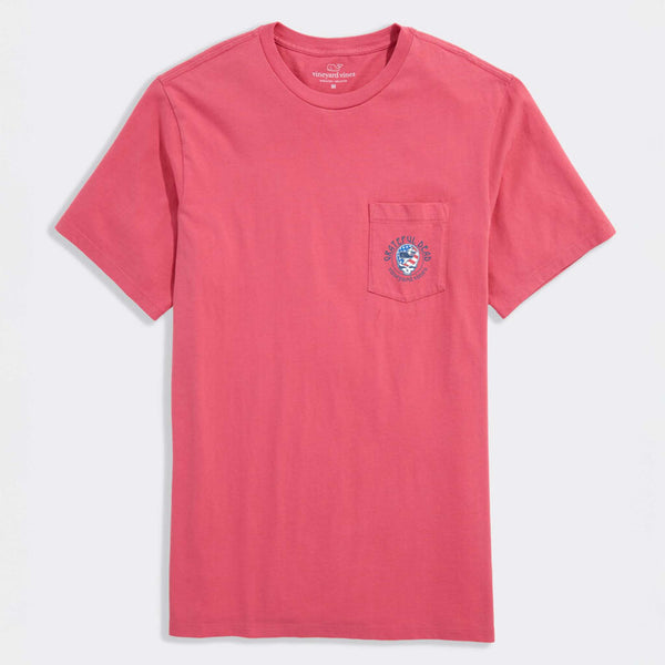 Grateful Dead x Vineyard Vines USA Stealie Short Sleeve Pocket T-Shirt