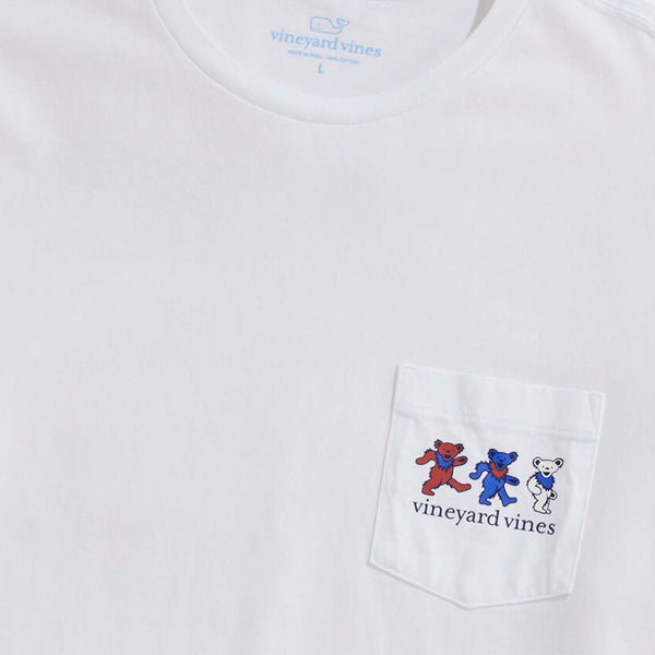 Grateful Dead x vineyard vines Dancing Bears Short Sleeve Pocket T-Shirt