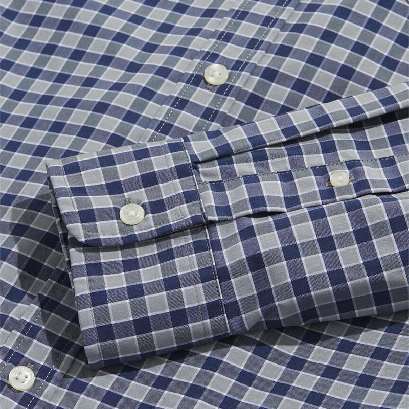 On The Go Check Long Sleeve Woven Button Down