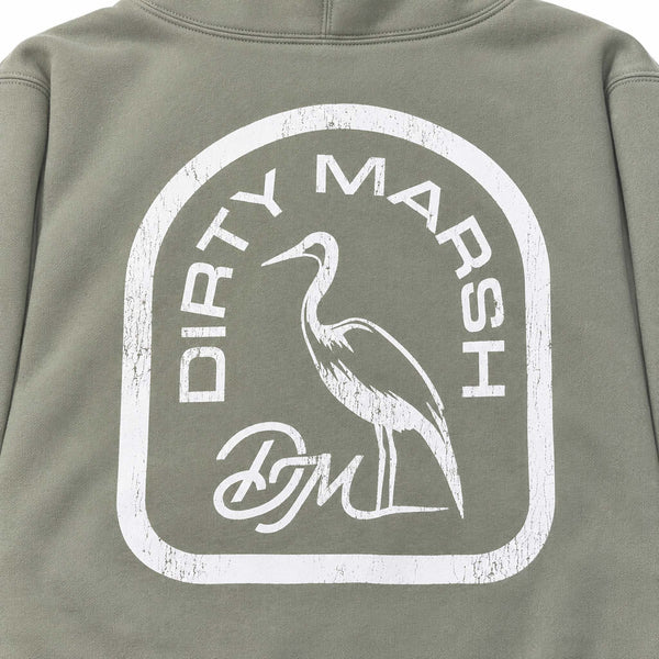 Backshore Logo Hoodie in Dusty Sage