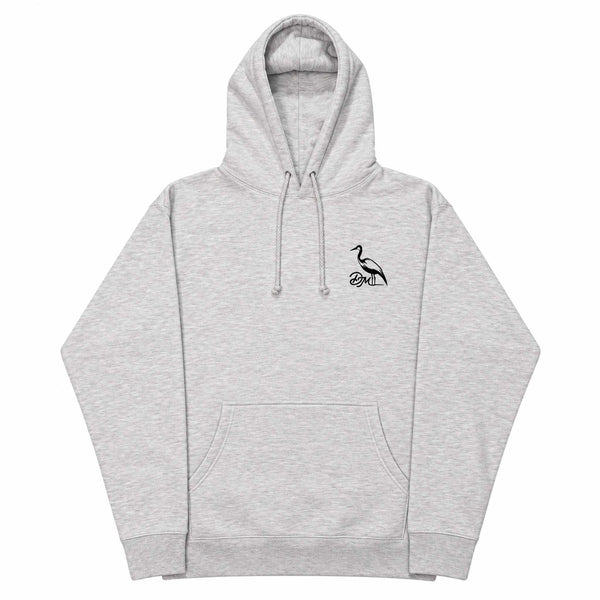 Backshore Logo Hoodie in Ash Heather
