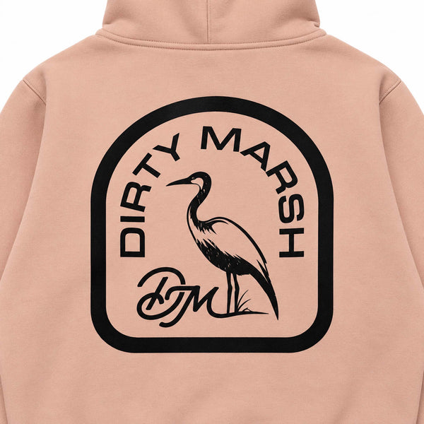Backshore Logo Hoodie in Dusty Pink
