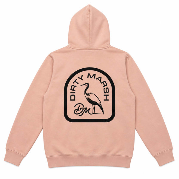 Backshore Logo Hoodie in Dusty Pink