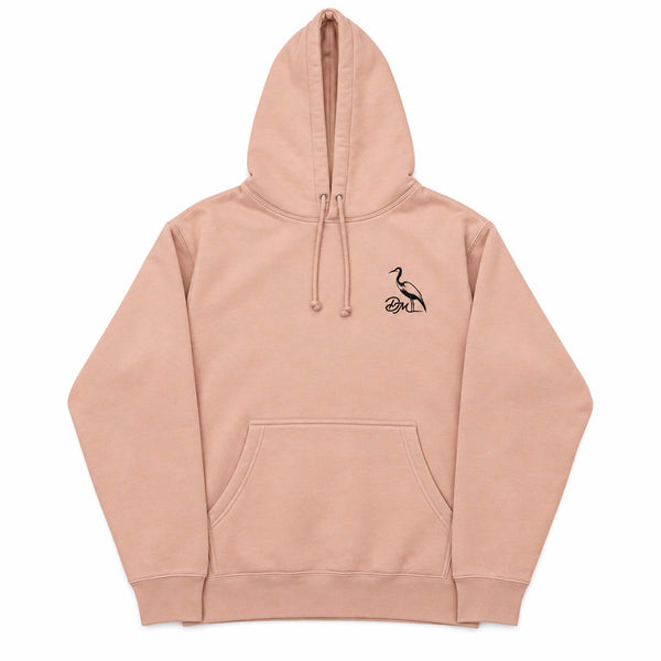 Backshore Logo Hoodie in Dusty Pink