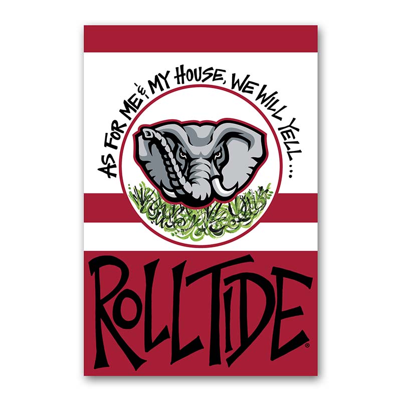 Alabama As For Me and My House Garden Flag
