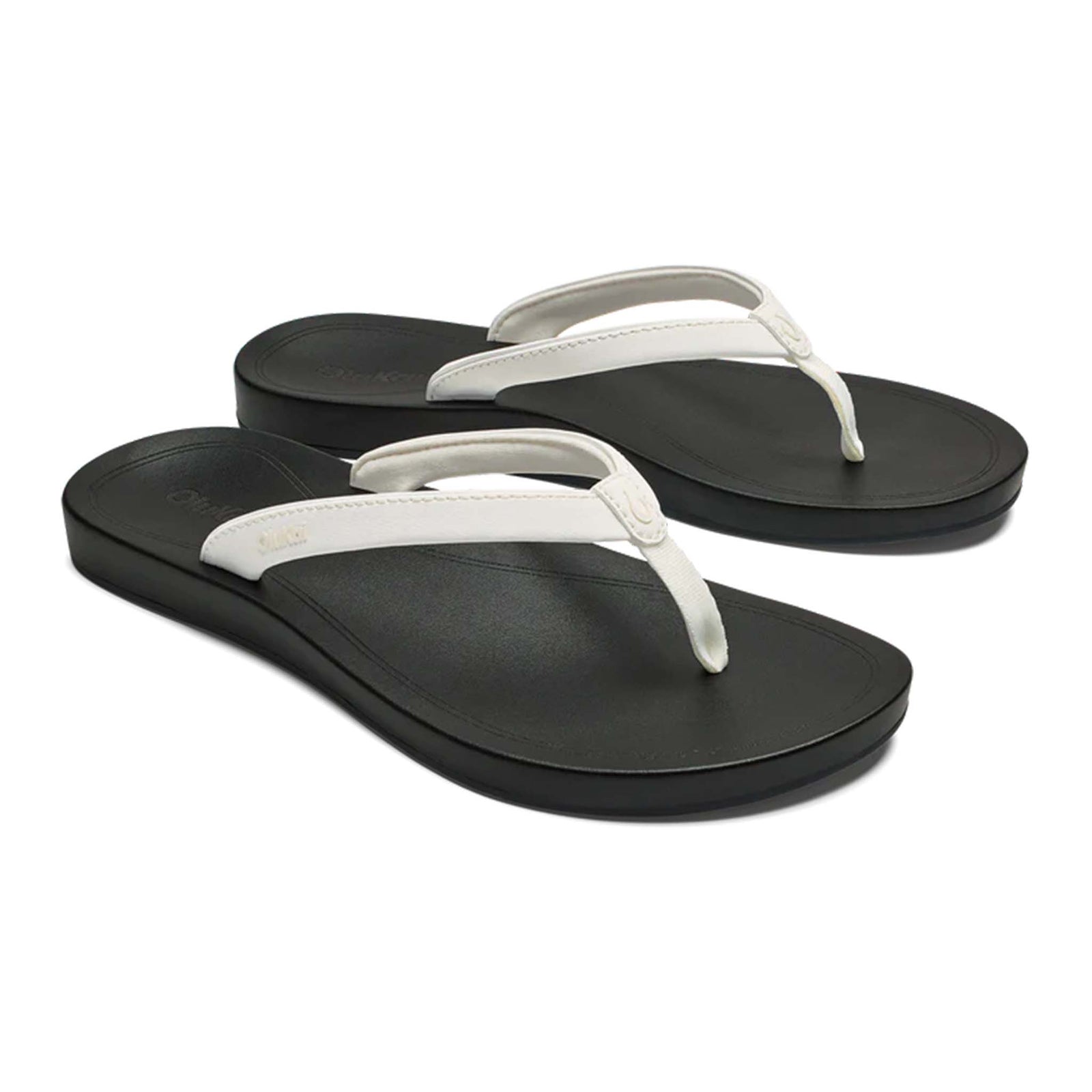 Women's Uiki Sandals in Bright White and Lava Rock