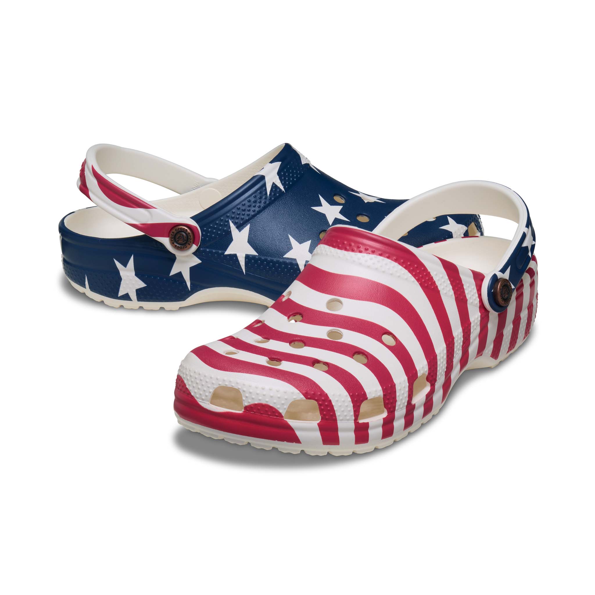NEW Crocs CLASSIC AMERICAN‎ FLAG CLOG Men 8 Women 10
