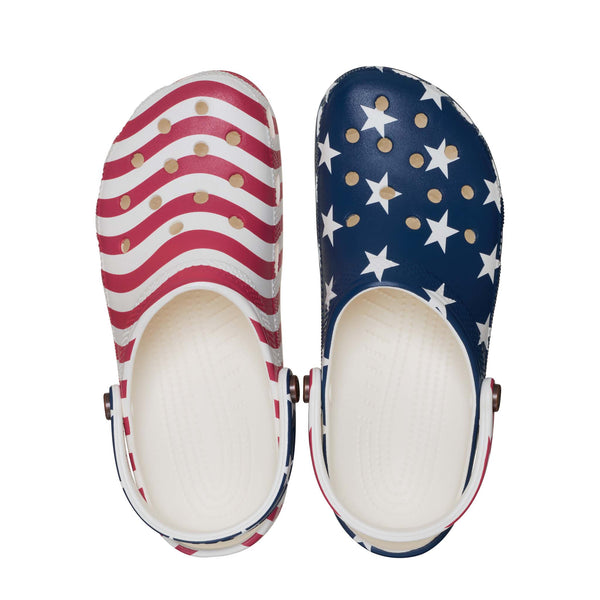 Adult American Flag Classic Clog