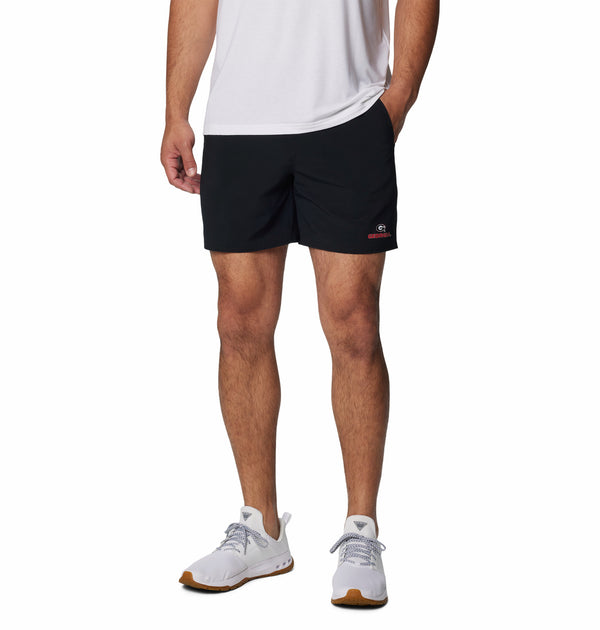 Georgia Bulldogs PFG Roamer™ 6 Inch Stretch Shorts