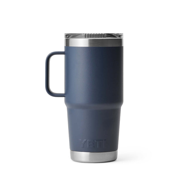 yeti Navy Rambler 20oz Travel Mug