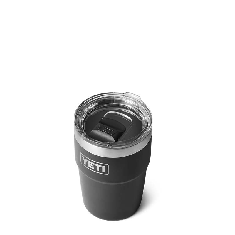 YETI® Black 16oz Rambler Stackable Cup | Palmetto Moon