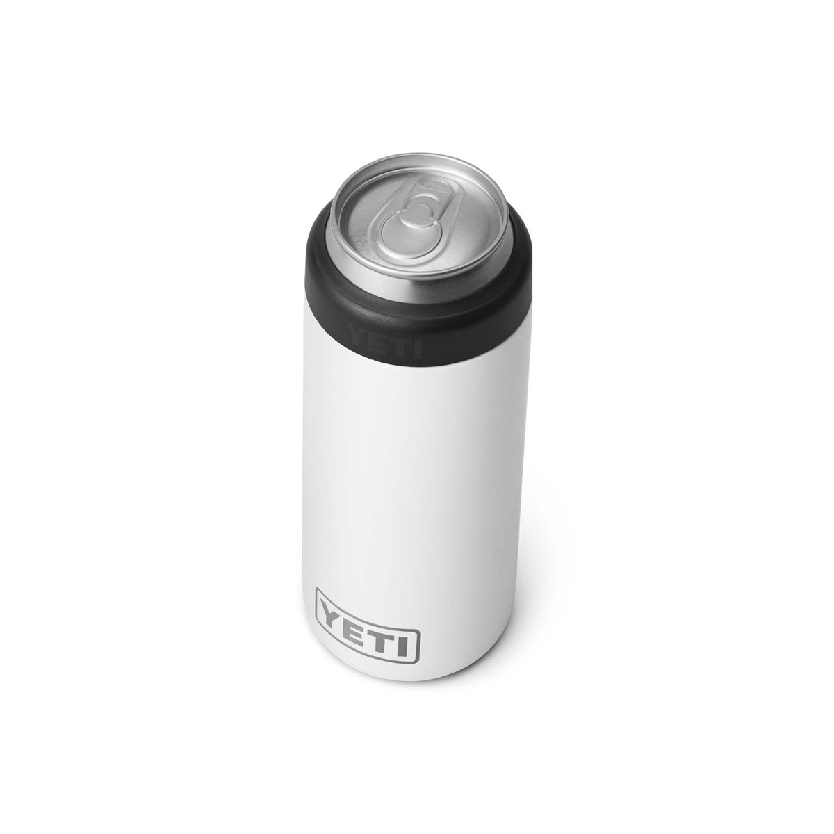 Yeti White Rambler 12oz Slim Can Colster