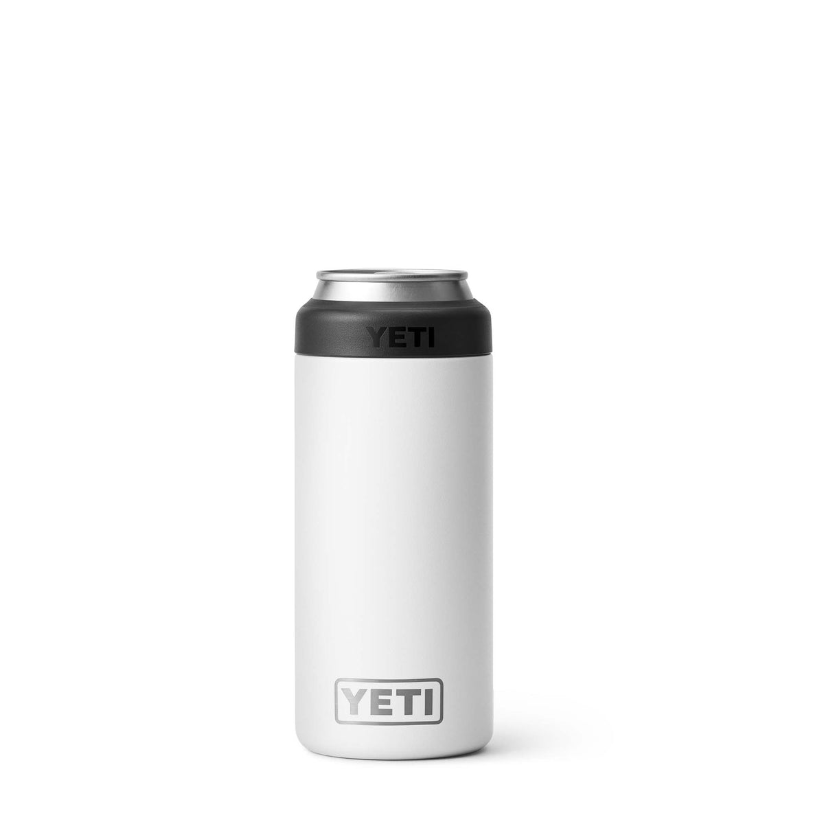 Yeti White Rambler 12oz Slim Can Colster