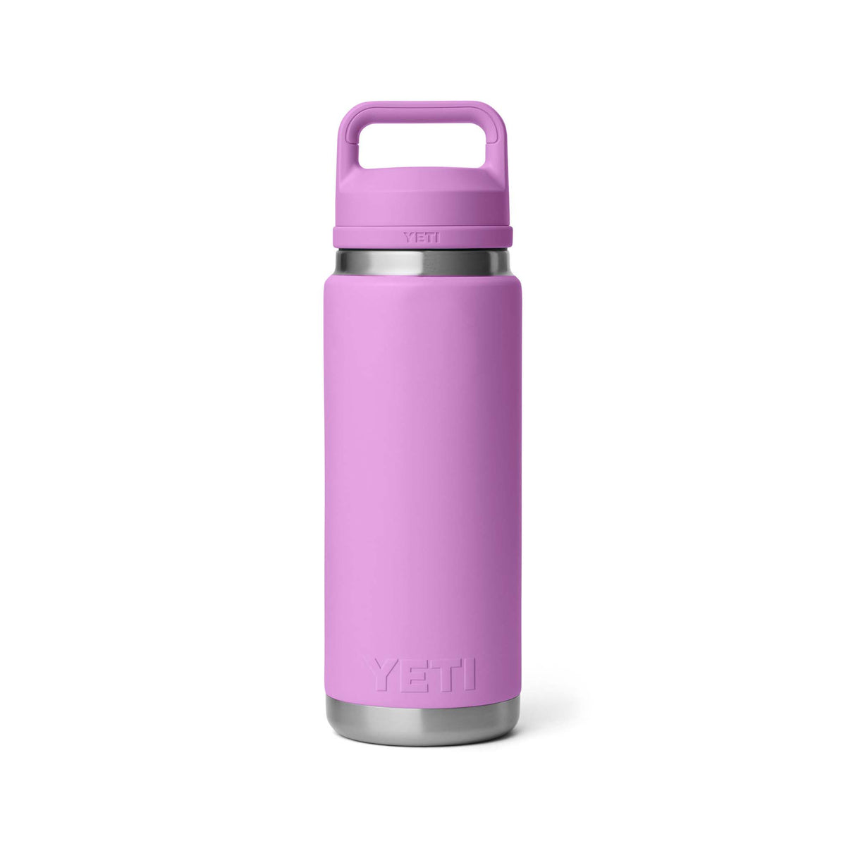Yeti Desert Bloom Rambler 26oz Chug Bottle shown on a white background.
