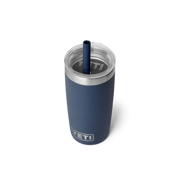 Yeti Navy Rambler 10oz Tumbler with Silicone Straw