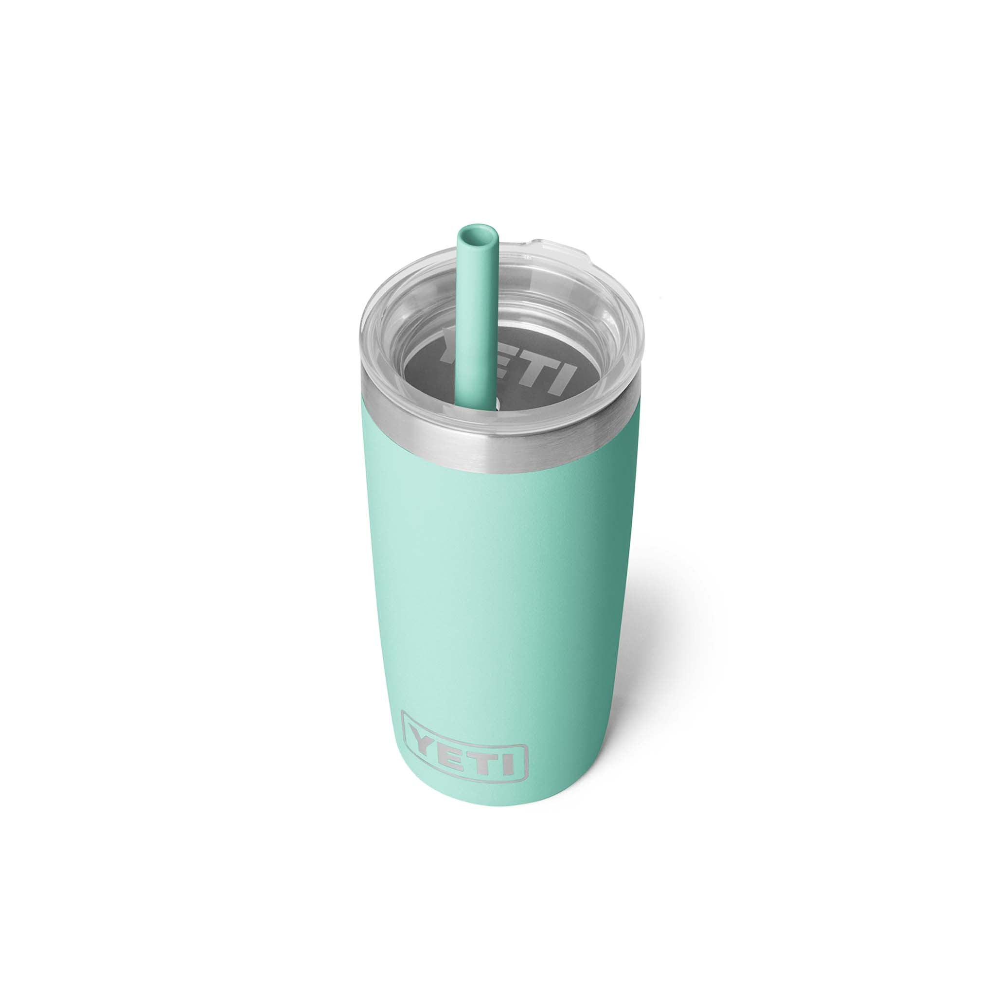 Seafoam Rambler 10oz Tumbler with Silicone Straw