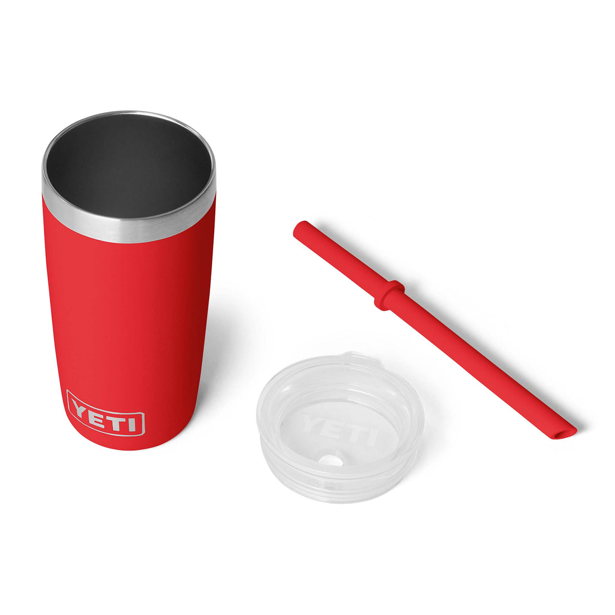 Yeti Rescue Red Rambler 10oz Tumbler with Straw 