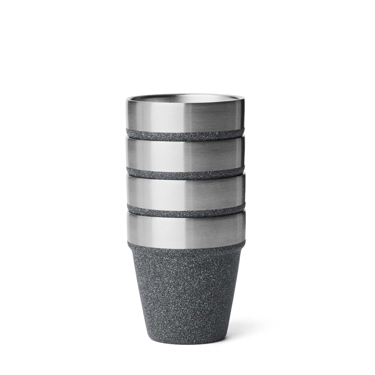 Black Stone 4 Piece Shot Glass Set with Case