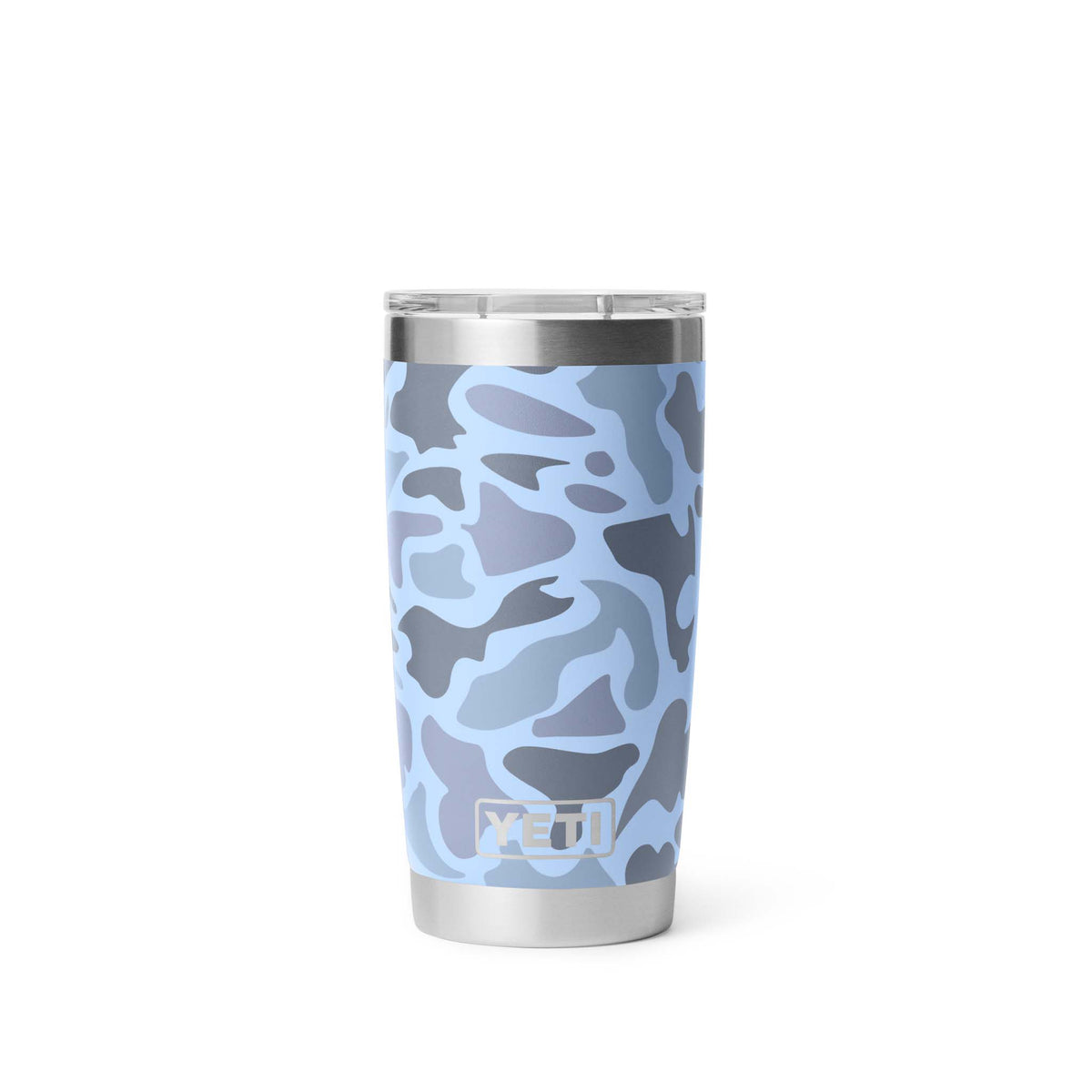 Yeti Blue Camo Rambler 20oz Tumbler