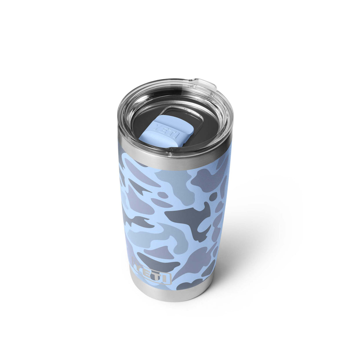 Yeti Blue Camo Rambler 20oz Tumbler