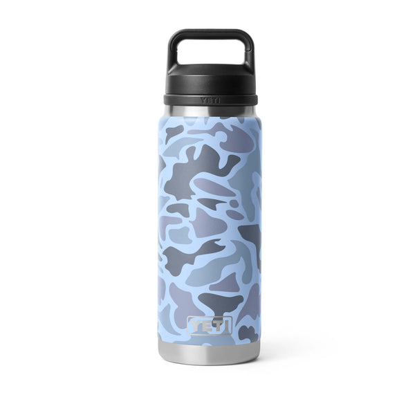 yeti Blue Camo Rambler 26oz Chug Bottle