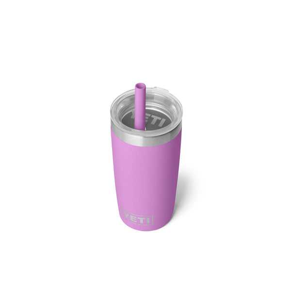 Yeti Desert Bloom Rambler 10oz Tumbler with Silicone Straw shown on a white background.