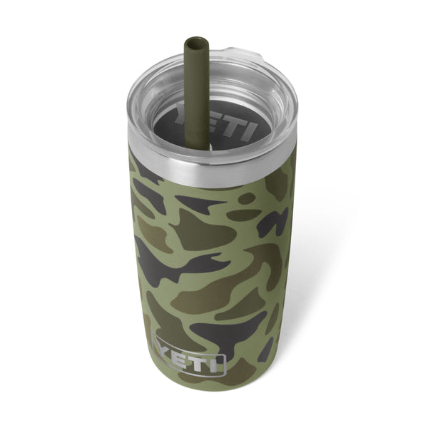 Olive Camo Rambler 10oz Tumbler with Silicone Straw