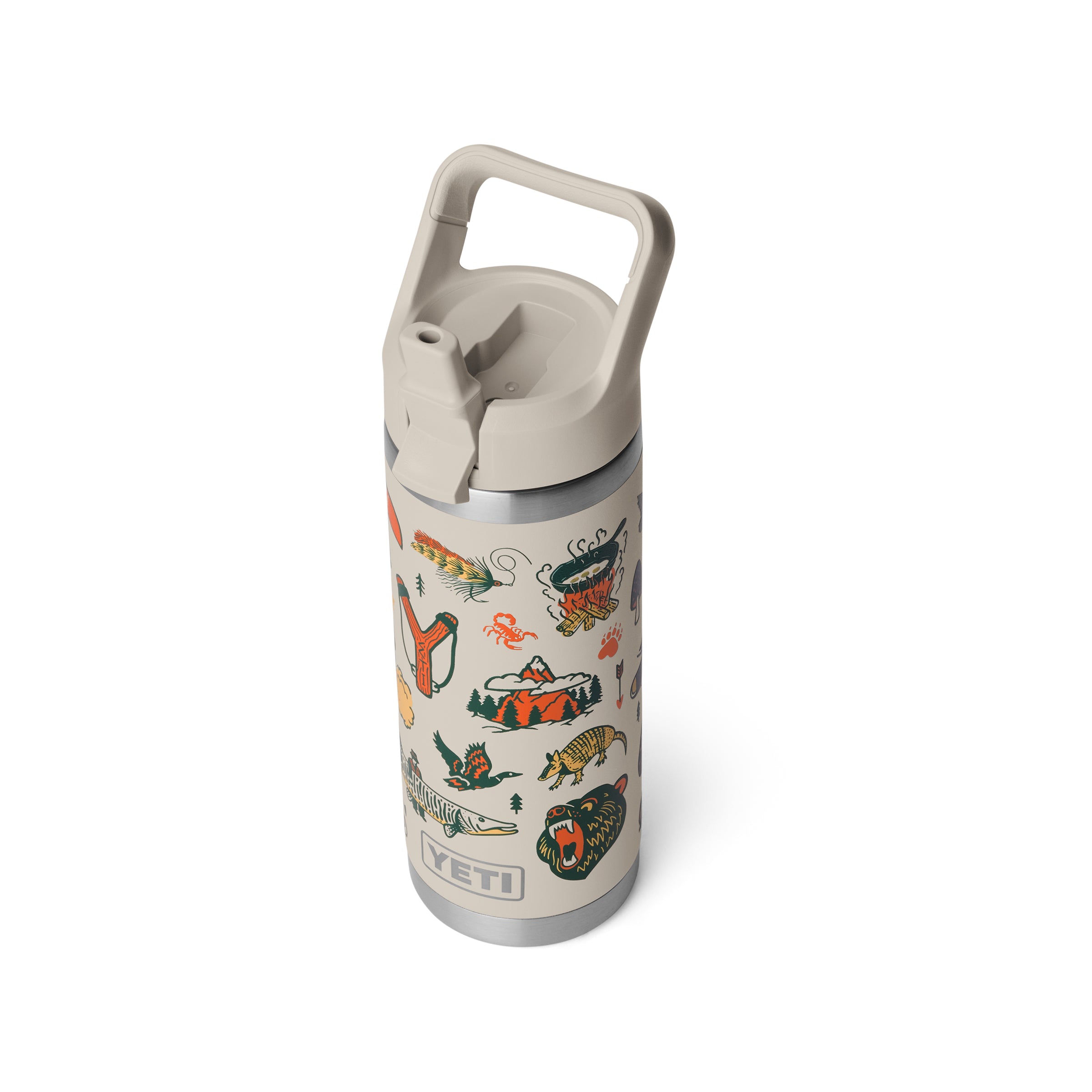 YETI® Cape Summer Camp Rambler 18oz. Straw Bottle | Palmetto Moon