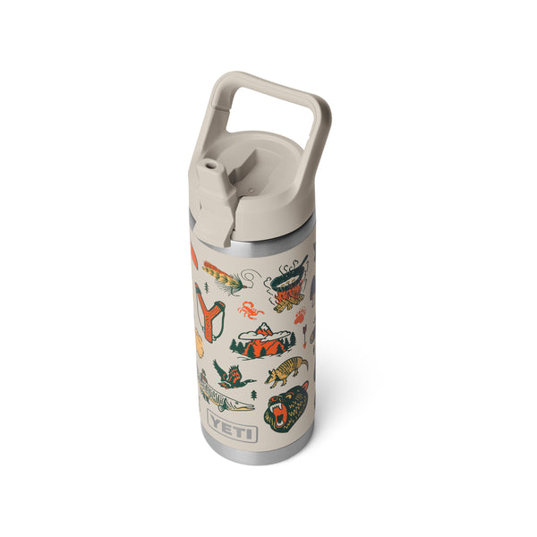 Cape Summer Camp Rambler 18oz Straw Bottle