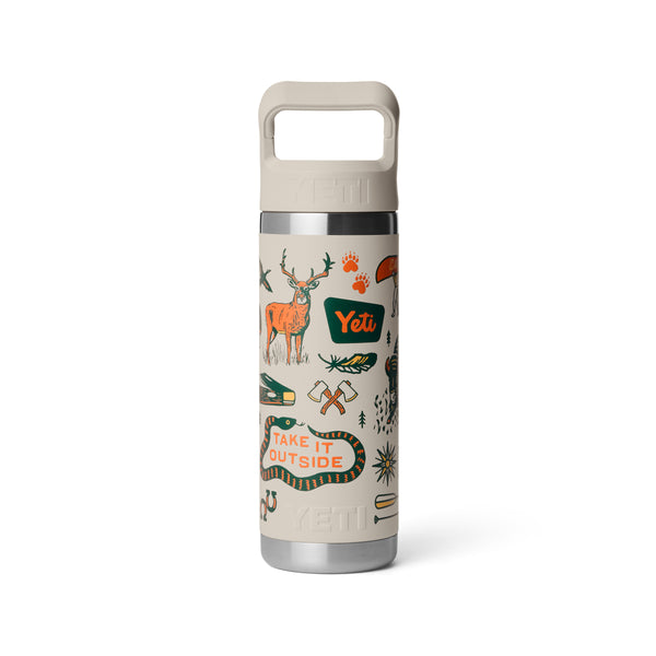Cape Summer Camp Rambler 18oz Straw Bottle
