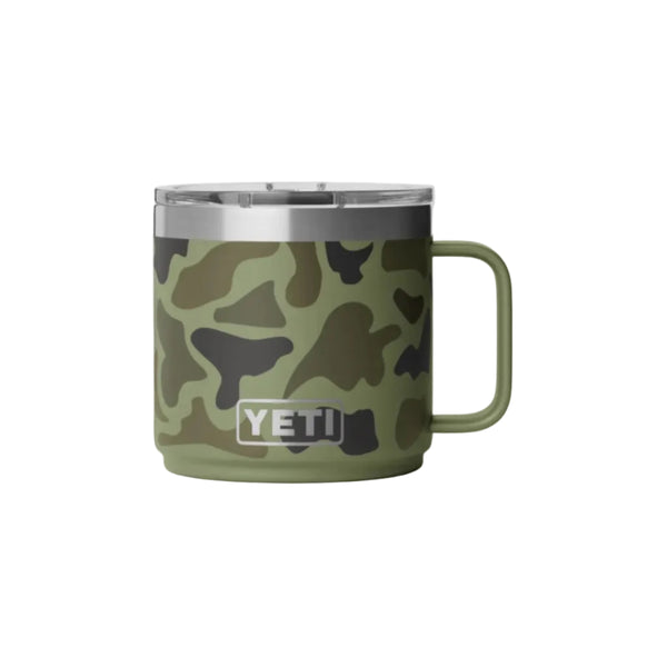 Olive Camo Rambler 14oz Stackable Mug