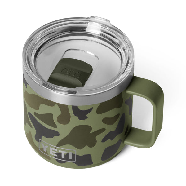 Olive Camo Rambler 14oz Stackable Mug