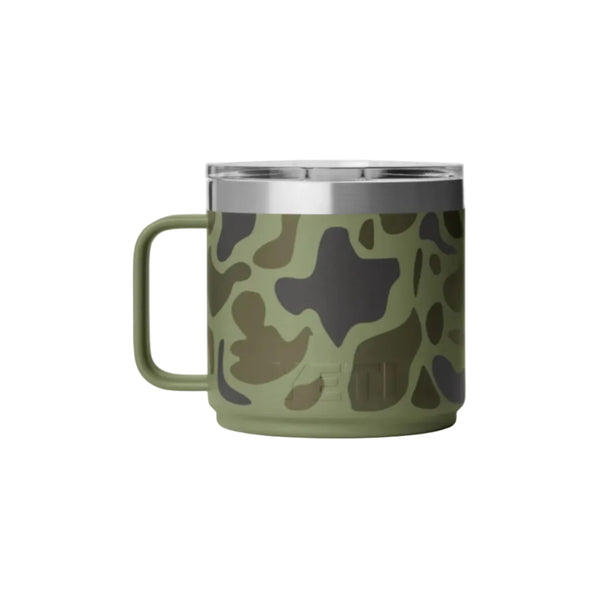 Olive Camo Rambler 14oz Stackable Mug