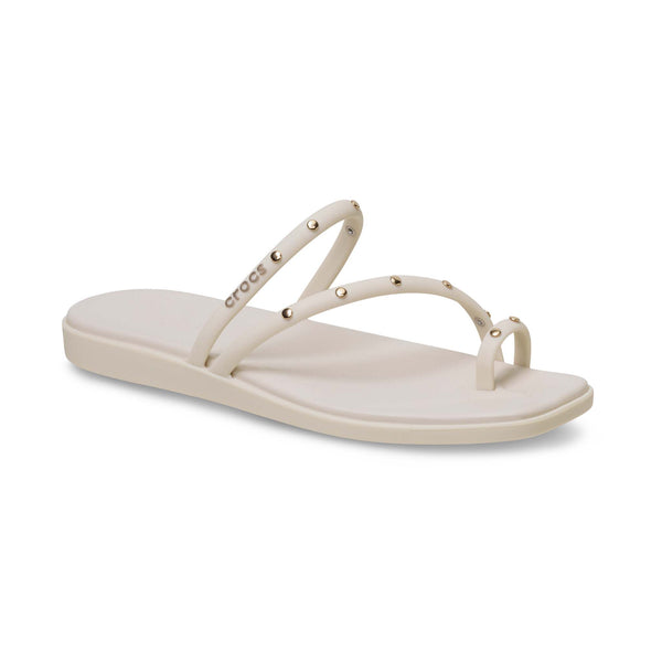 Miami Studded Toe Loop Sandals in Almond Tint